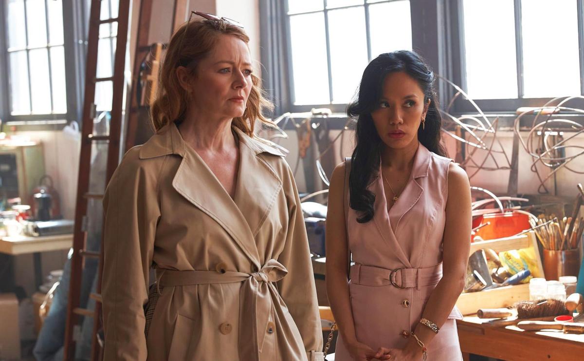 Miranda Otto and Aina Dumlao in The Unusual Suspects Image: SBS / Joel Pratley