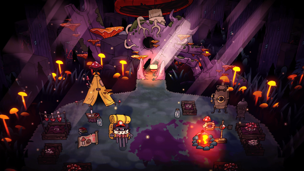 A screencap from Devolver Digital's Cult of the Lamb, by Massive Monster. Announced at Gamescom 2021.