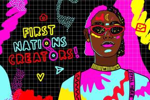 First Nations Creators Program art Design by Jessica Johnson, Nungala Creative via Screen Australia