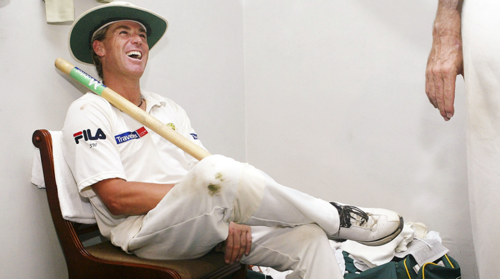 Shane Warne pictured in his playing days, from the new documentary Shane.