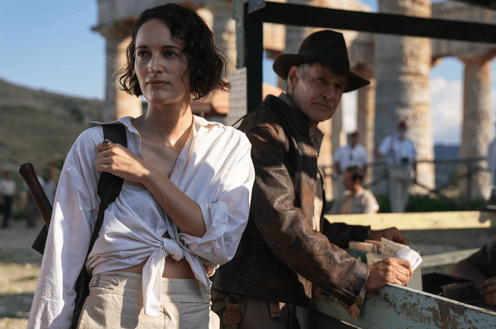 Indiana Jones And The Dial Of Destiny. Harrison Ford And Phoebe Waller-Bridge Image: Walt Disney Pictures.