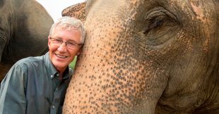 Paul O’Grady’s Great Elephant Adventure. Image: SBS