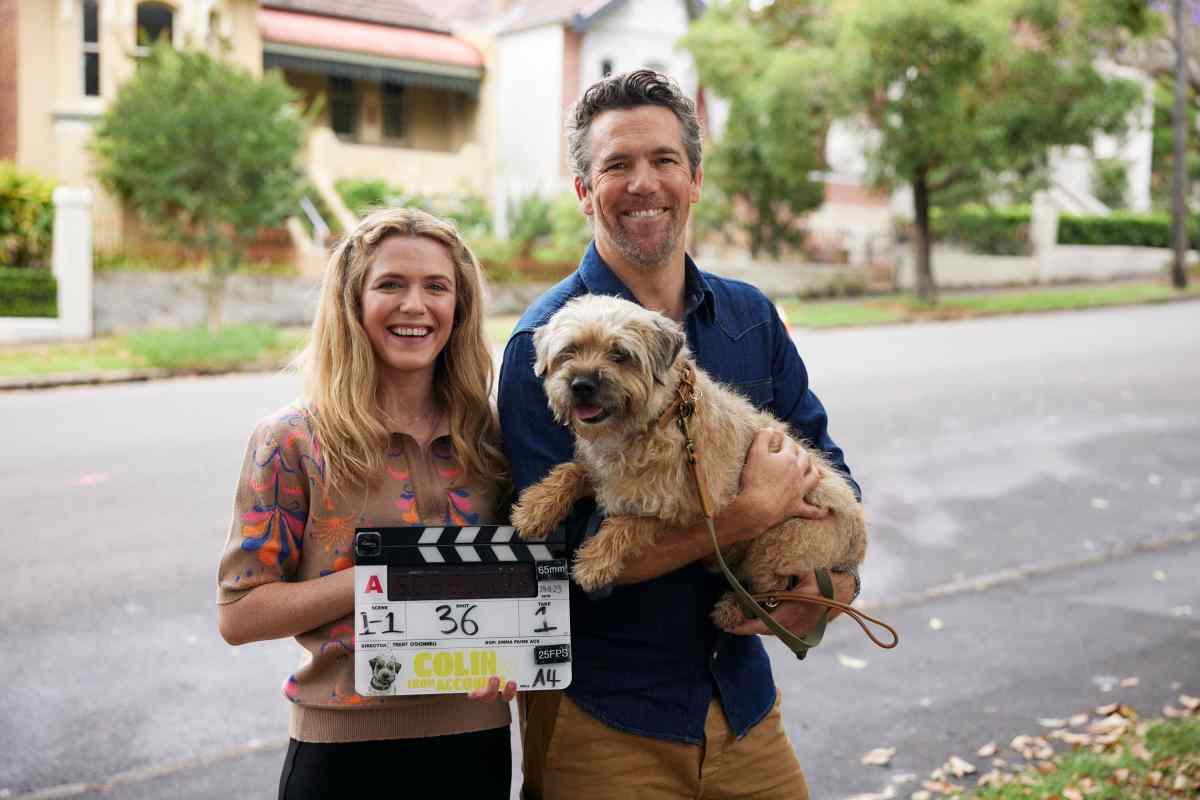 Creators, writers and stars of Colin from Accounts S2, Harriet Dyer and Patrick Brammall: Photo Binge/Joel Pratley