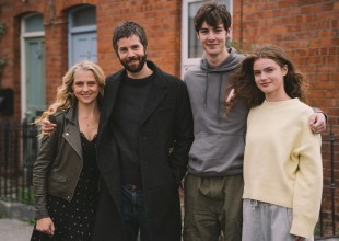 Mix Tape cast Teresa Palmer, Jim Sturgess, Rory Walton, Smith Florence-Hunt. Image: Binge/Leann Sullivan
