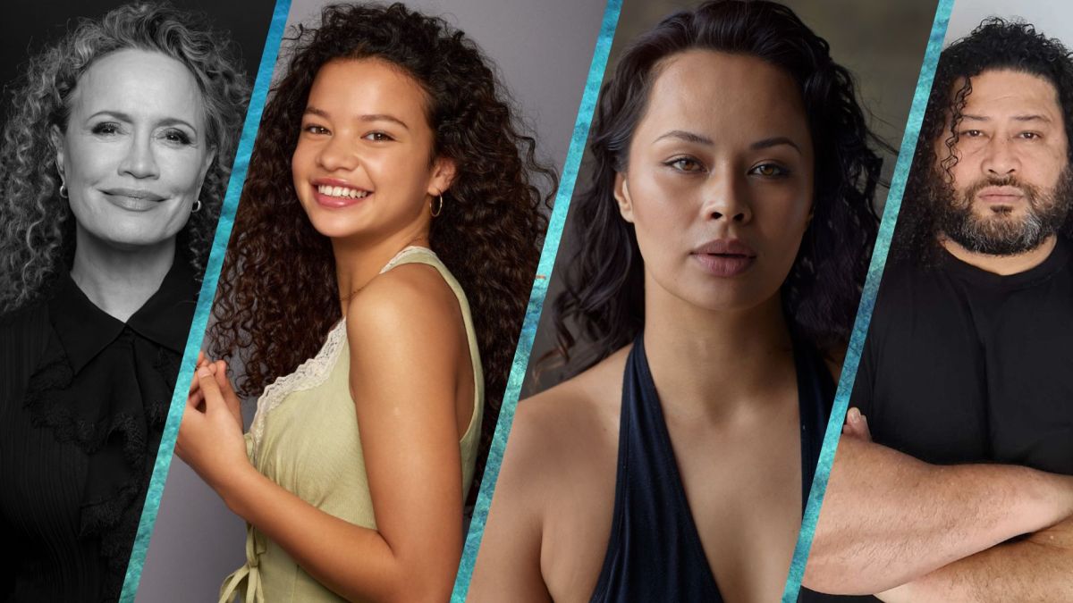 Rena Owen, Catherine Laga‘aia, Frankie Adams, and John Tui for Moana. Images: Supplied by Walt Disney Studios.