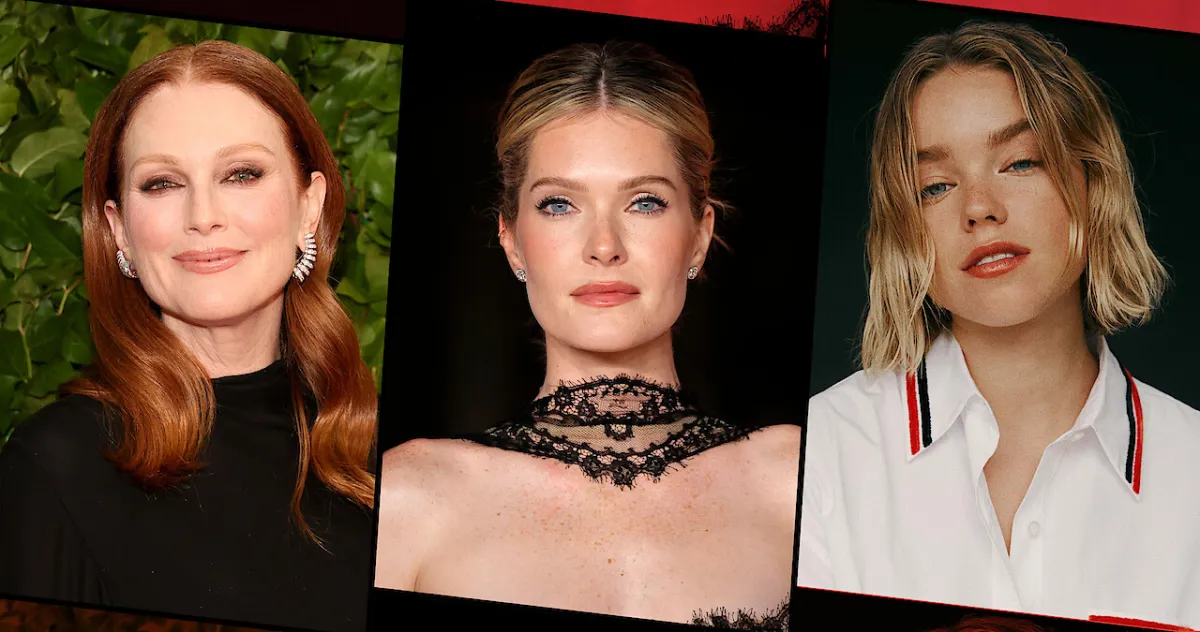 Julianne Moore, Meghann Fahy, Milly Alcock. Images supplied by Netflix.