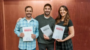 Will Forte, Trent O'Donnell and Darcy Carden in Sunny Nights.