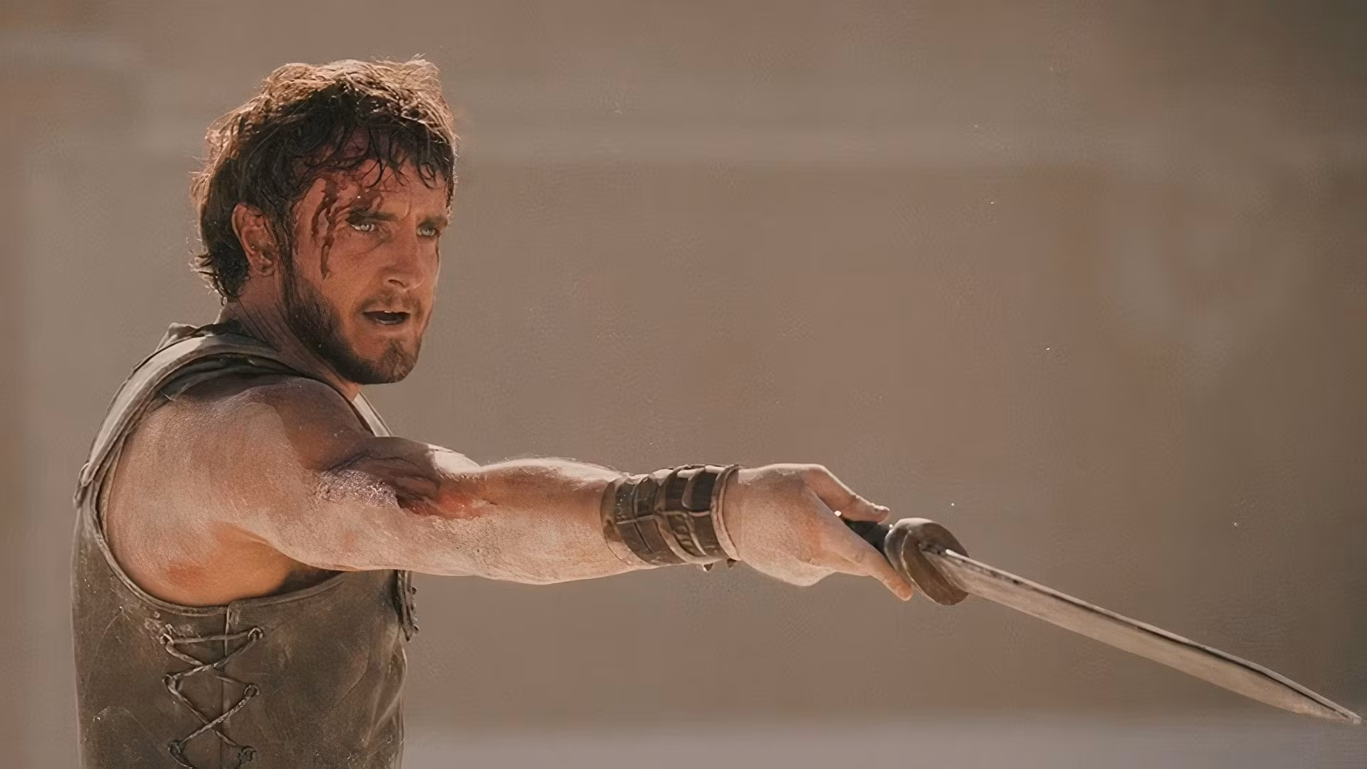 Paul Mescal in Gladiator II. Image: Paramount Pictures