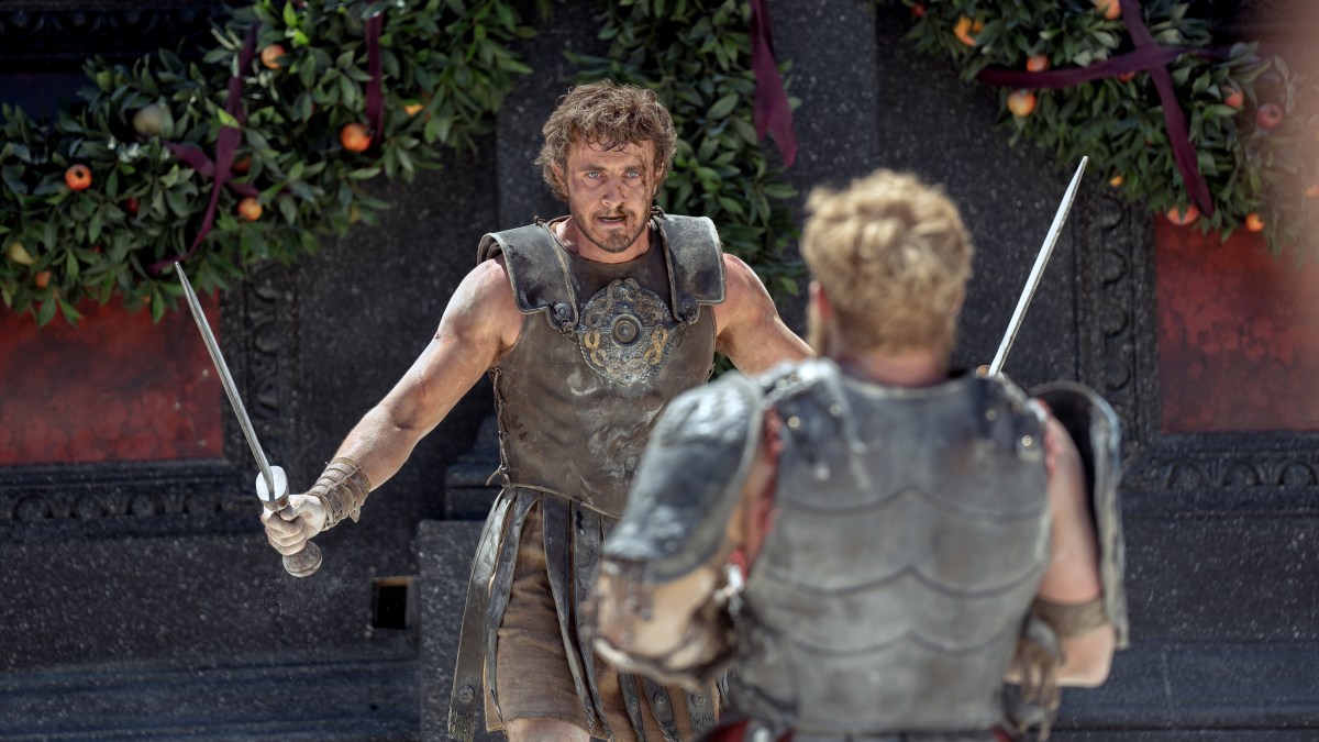 Paul Mescal in Gladiator II from Paramount Pictures.