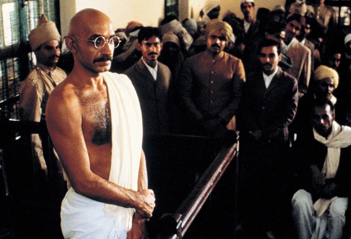 Gandhi. Image: Columbia Pictures. 1983 Best Picture Oscar.