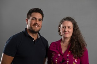 Damulgurra Stories co-founders Cian Mungatj McCue and Sarah Price. Image: Common State.