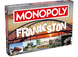 Monopoly Frankston edition (which is indeed real – although it's not yet been optioned for a film). Image: Winning Moves Australia. Monopoly is owned by Hasbro.