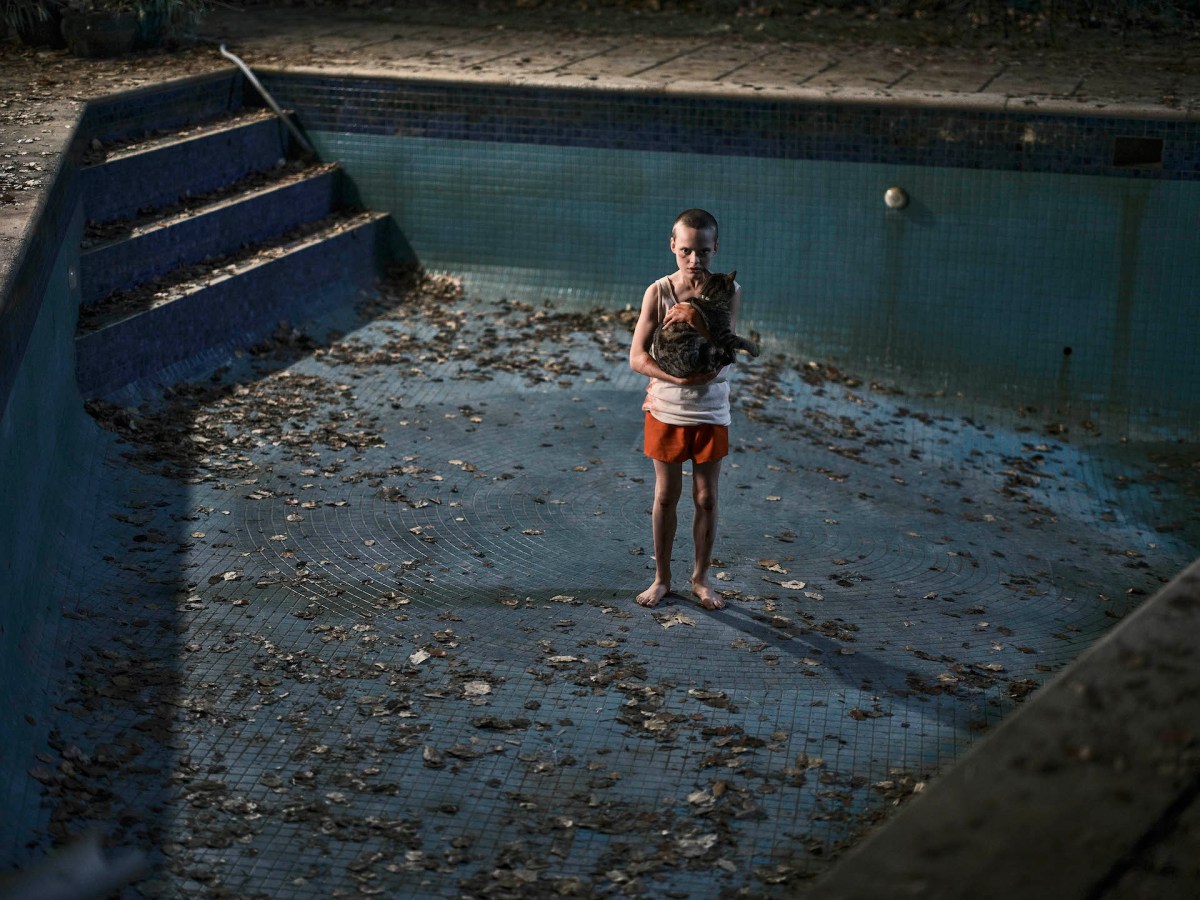 Jonah Wren Phillips On The Set Of Bring Her Back. Image: A24.