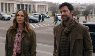Natalie Portman and John Krasinski in Fountain of Youth. Image: Apple TV+. Best new films.