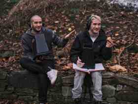 L-R: Danny and Michael Philippou on the set of A24’s Bring Her Back. Image: A24.