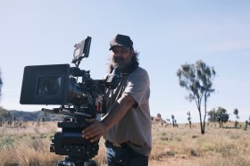 Warwick Thornton on location for Wolfram. Image: Dylan River