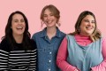The Digital Originals team behind Hardly a Wallflower: Jessica Smith, Scarlett Koehne, and Olivia Muscat. Image: SBS/NITV