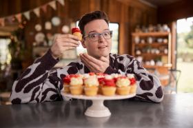 Tom Walker, new co-host of The Great Australian Bake Off. Image: Foxtel
