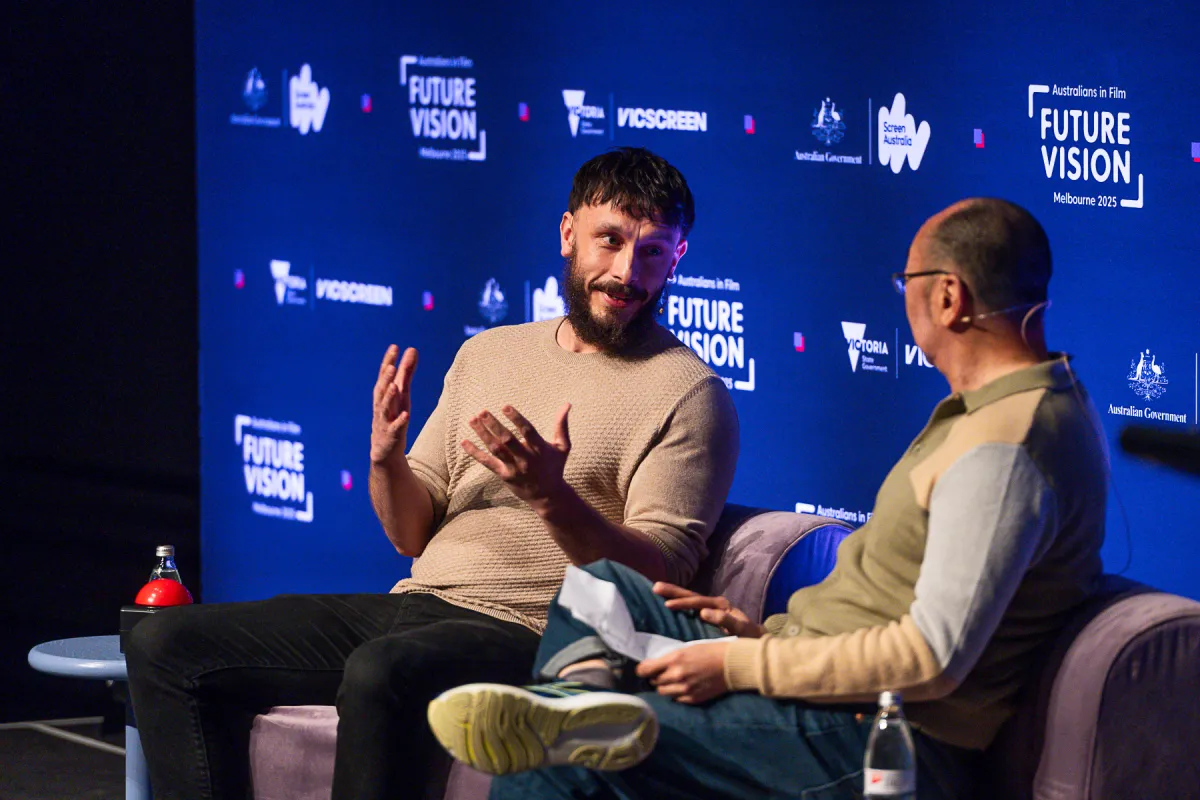 Richard Gadd And Tony Ayres Discuss Baby Reindeer At Future Vision 2025. Image: Lunn &Amp; Co.