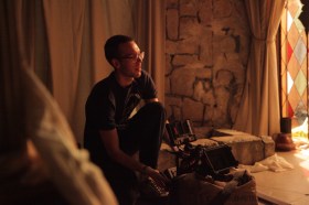 Gus DeVylder behind the camera at AFTRS. Image supplied.