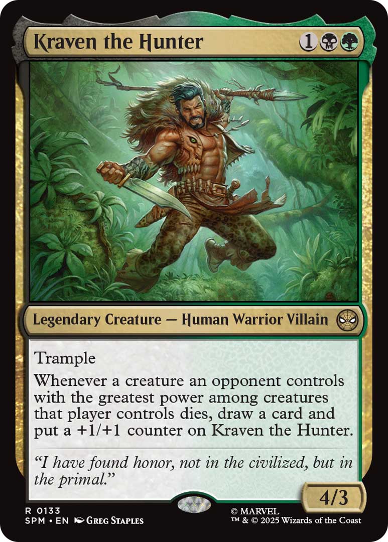 Kraven The Hunter.