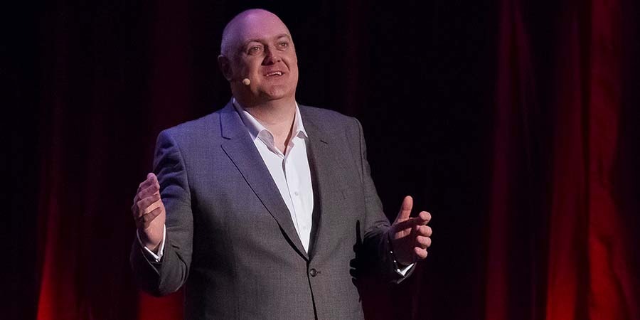 Dara O'briain: Voice Of Reason Live. Image: Bbc. Streaming On Sbs On Demand.
