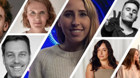 SXSW Sydney screen festival speakers Allison Brownmoore, Charlie Falkner, Kristen Settinelli, Nick Kozakis, Joseph Maxwell, Jessica Giacco, Michael Pattinson, Leonie Marsh, Mimi Butler, Hayley Ferguson, Tin Pang and Lisa Dreyer. Images supplied.