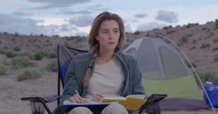 Unconformity. Image: Indie Rights. Female geologists on screen.