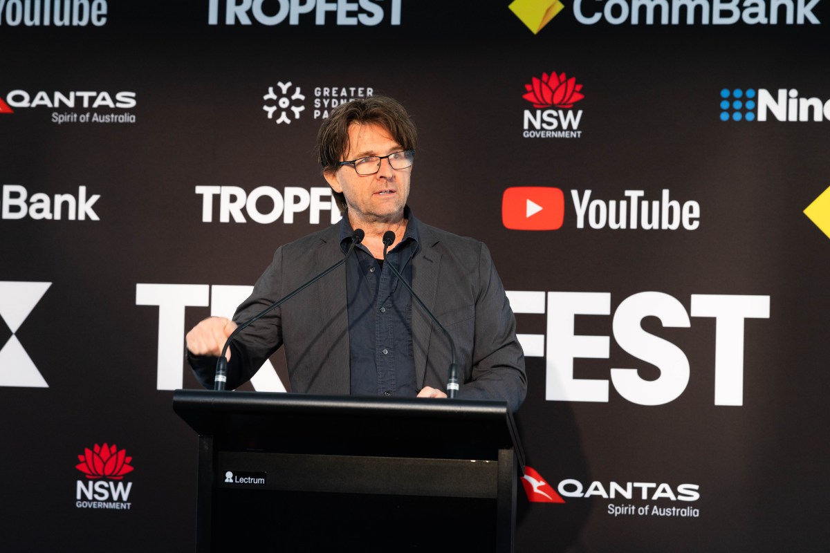 John Polson at the Tropfest Launch Event. Image supplied.