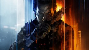call of duty black ops 7 xbox game pass. A digital image, heavily stylised and distorted, of a military-style figure nursing a handgun and looking moodily at the viewer.