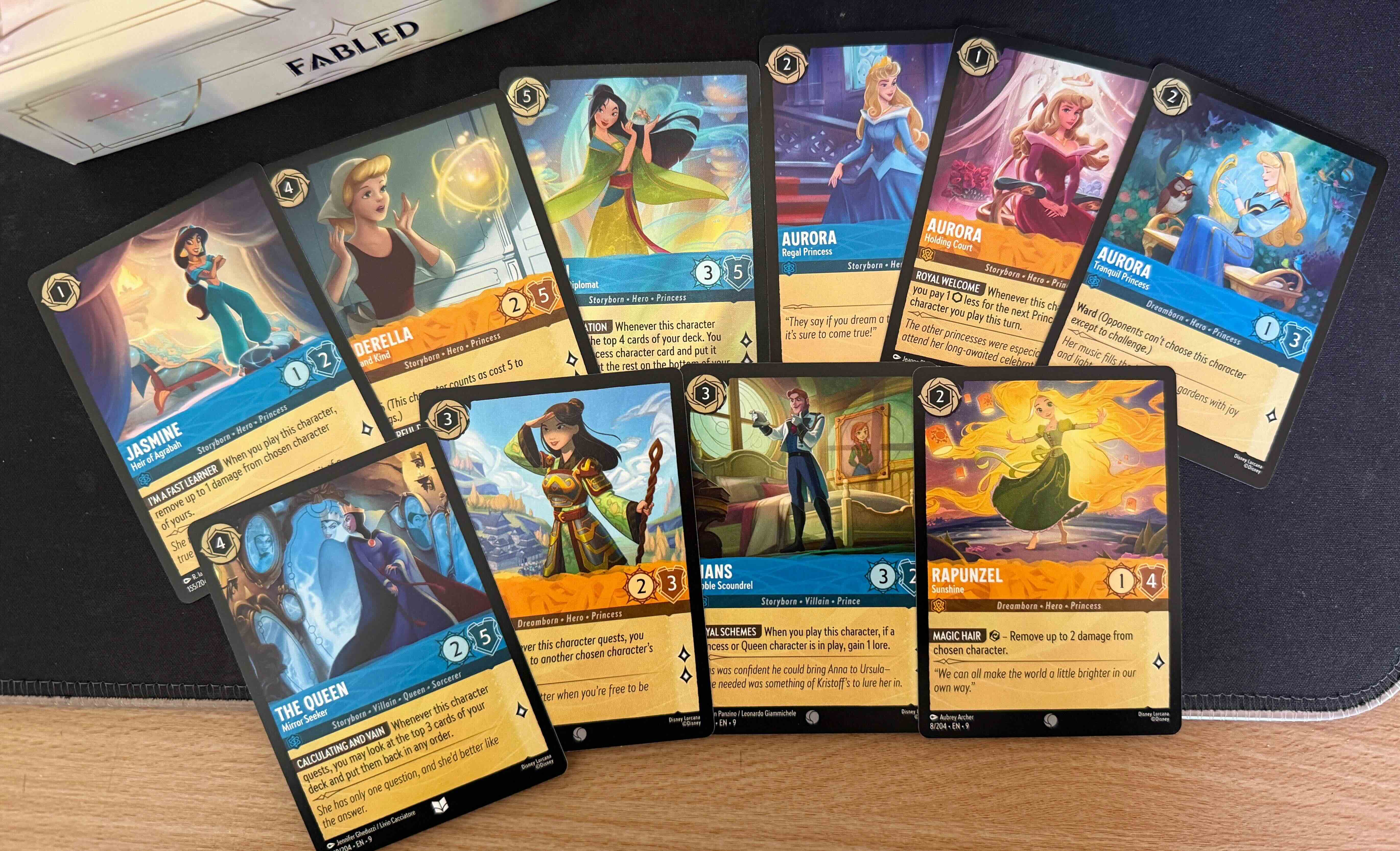 Disney Lorcana Fabled Disney Princess Deck