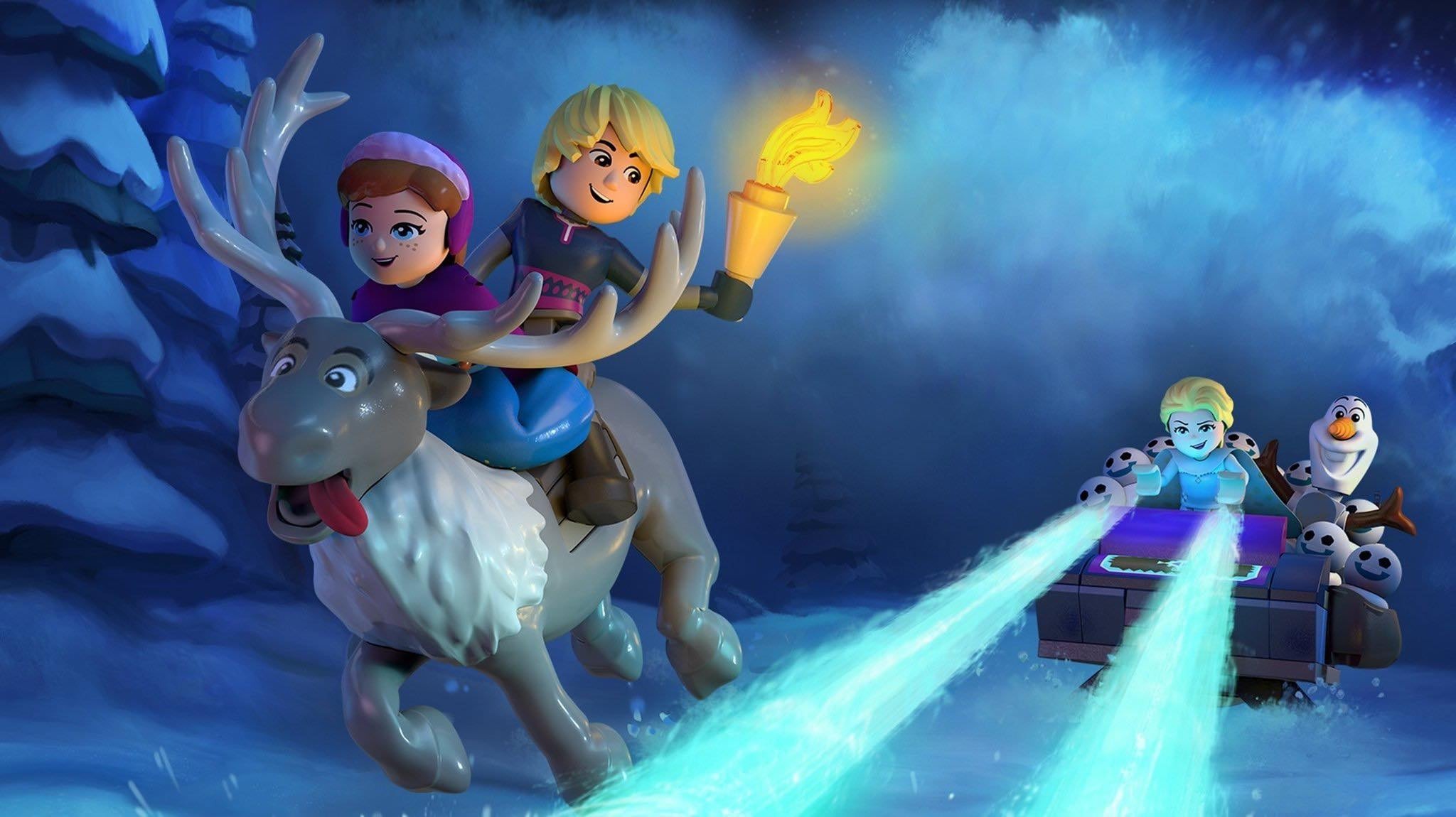 Lego Frozen: Operation Puffins. Image: Disney. Streaming On Disney+.