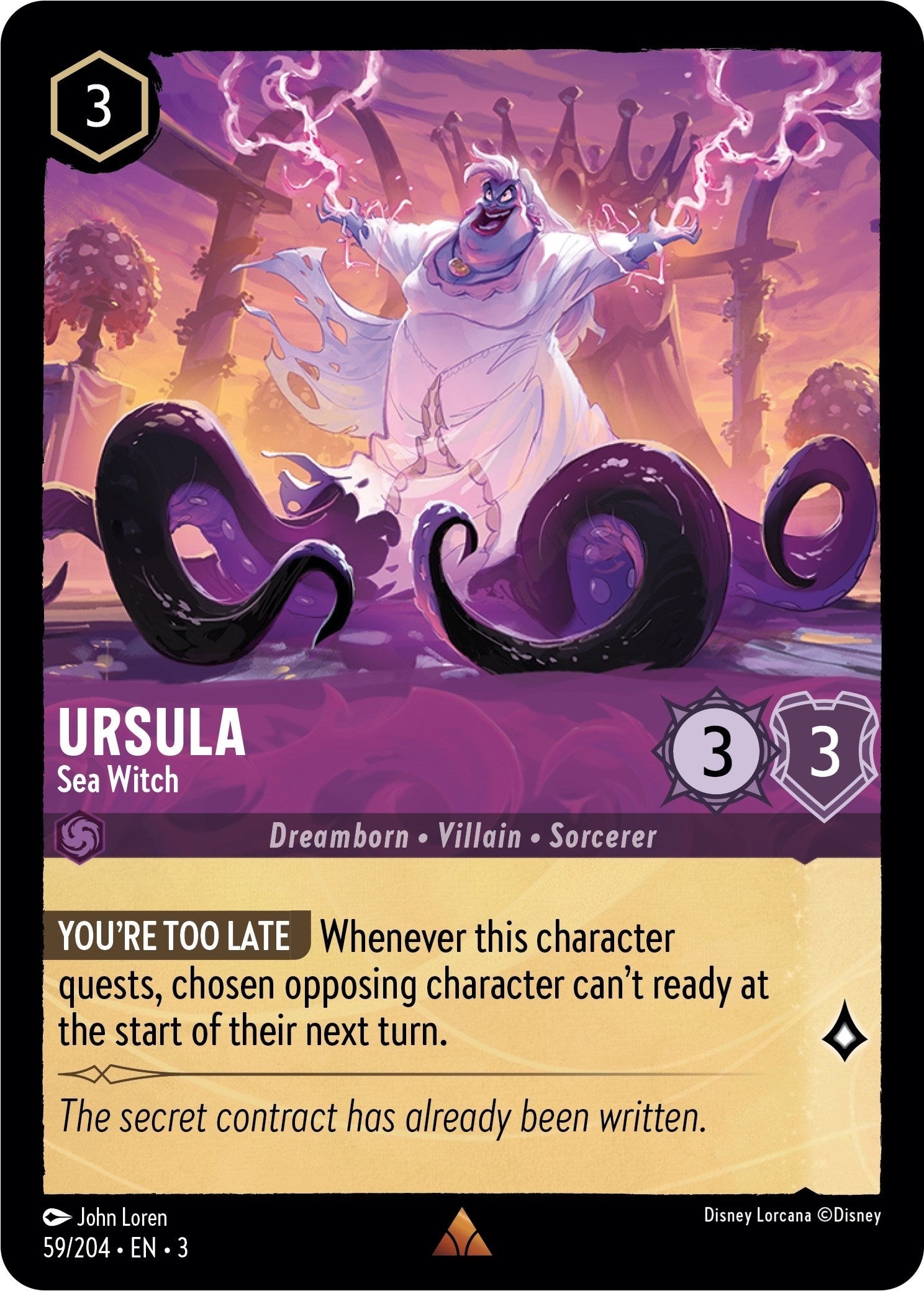 Ursula Sea Witch Disney Lorcana
