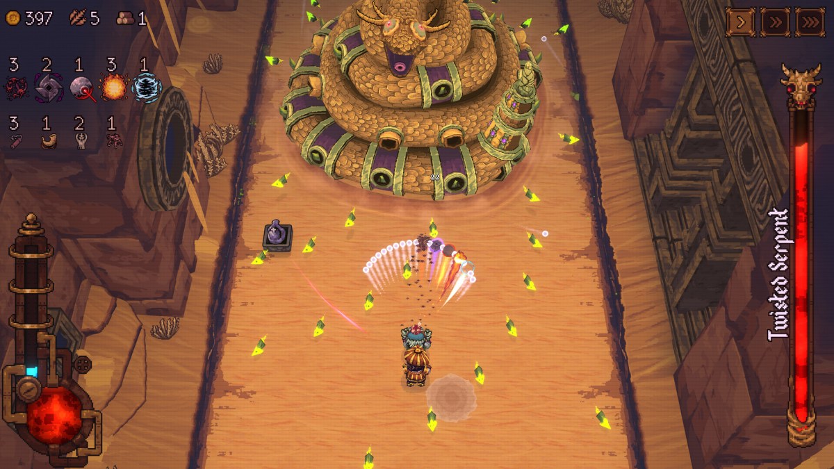 Ball X Pit. Screenshot: Devolver Digital.
