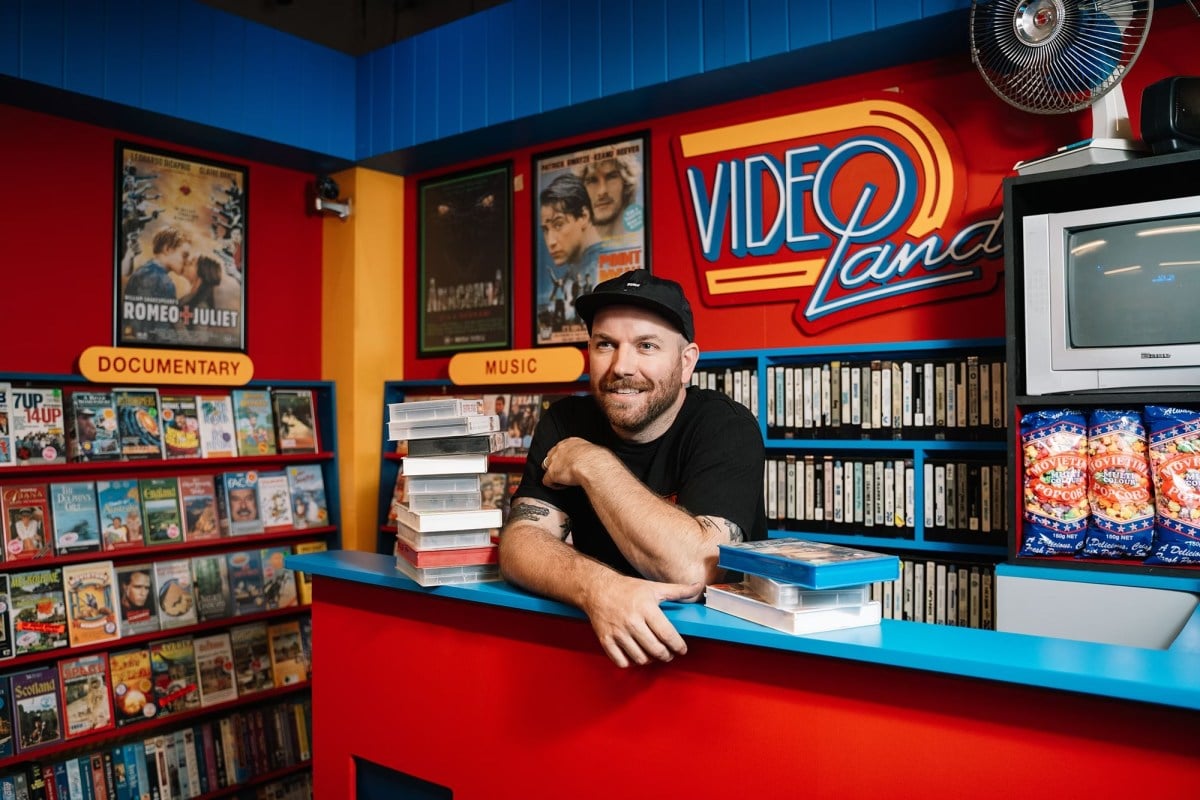 Callum Preston's Videoland, on display as part of Joy at the Immigration Museum. Photo credit: Eugene Hyland for Museums Victoria.