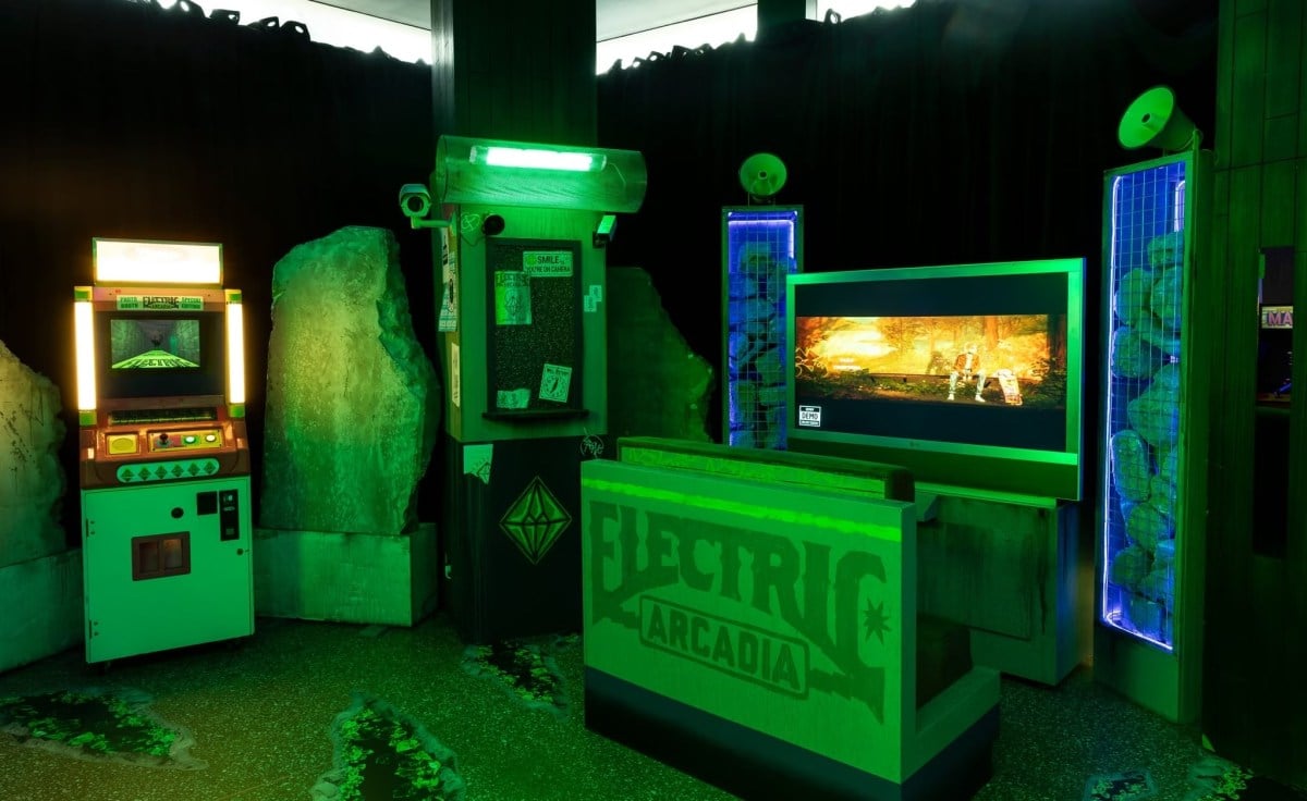 The world-first playable experience of local developer Beethoven & Dinosaur's yet-to-be-released game Mixtape, is part of ELECTRIC ARCADIA. Photo: Tobias Titz.