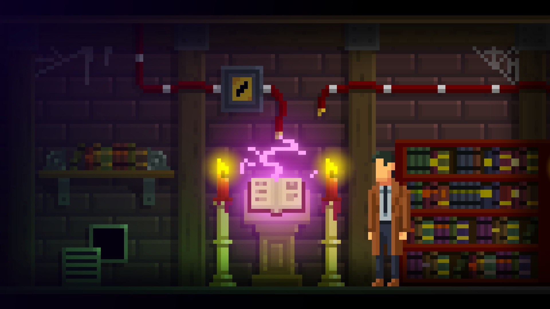 The Darkside Detective. Image: Spooky Doorway. Horror Video Games Halloween