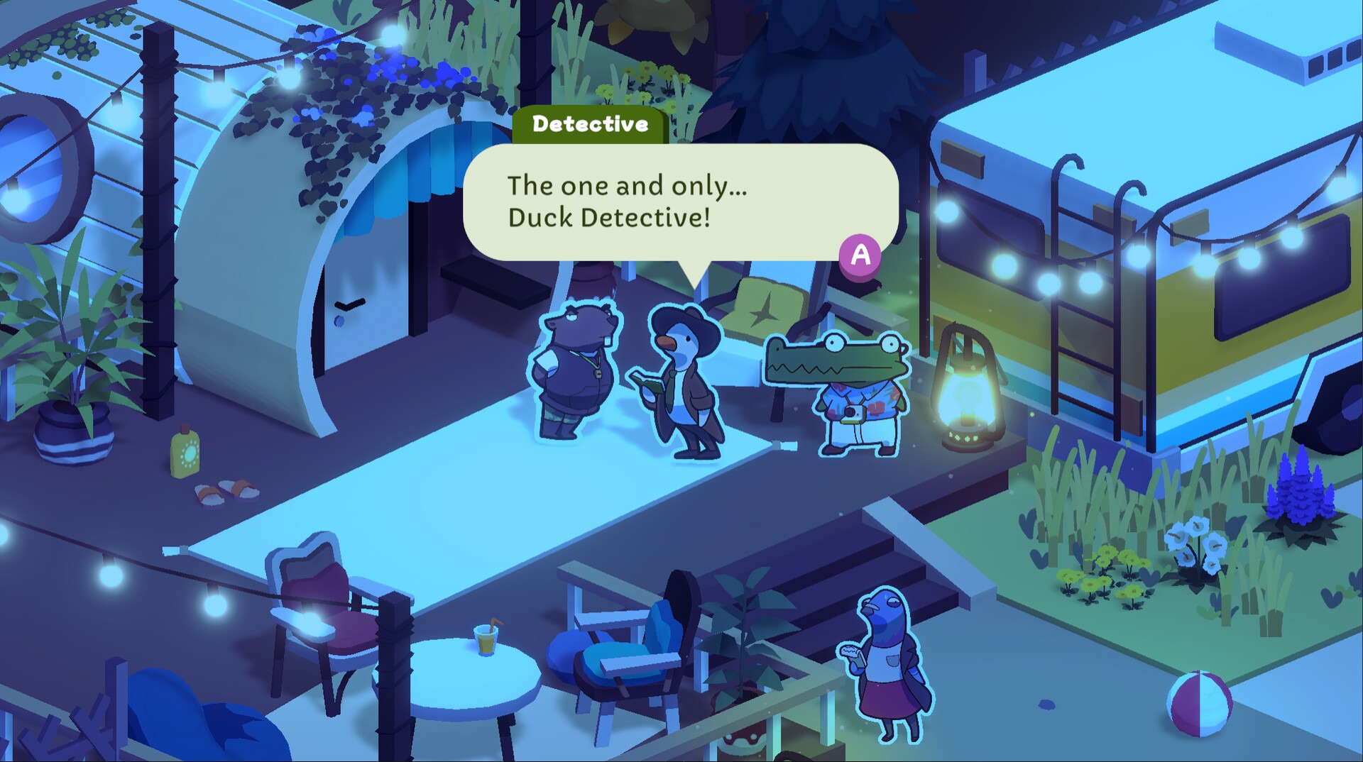 Duck Detective: The Ghost Of Glamping. Image: Happy Broccoli Games.