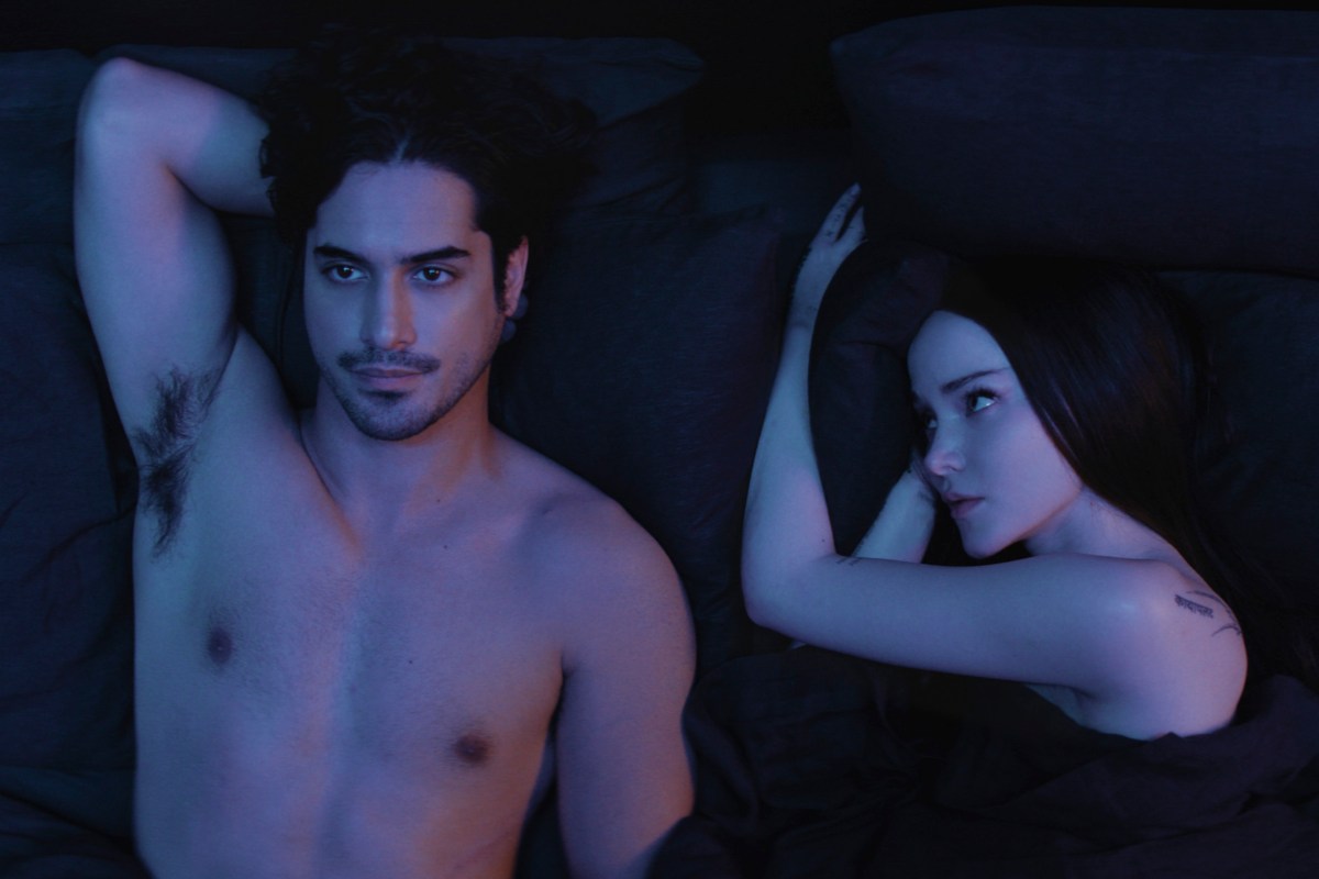 Avan Jogia And Dove Cameron In 56 Days. Image: Prime Video.