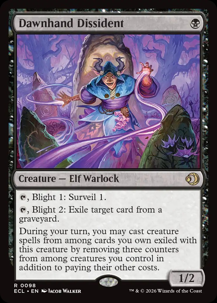 Mtg Lorwyn Eclipsed Set Dawnhand Dissident