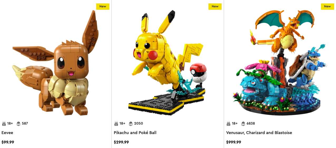 Lego Pokemon Prices Australian Availability