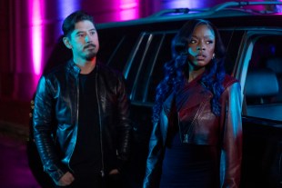 Bryan Tanaka and Amber Reign Smith in Beauty In Black. Image: Quantrell Colbert / Netflix.