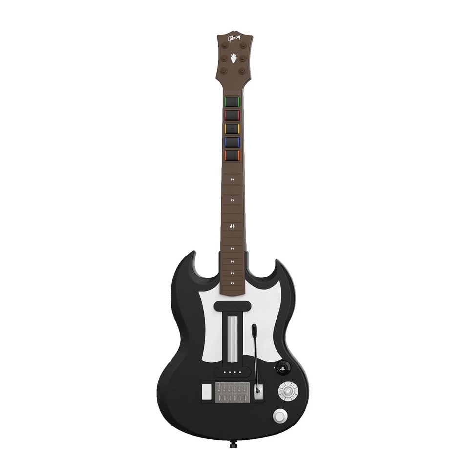 Gibson Sg Black 20Th Anniversary Edition Guitar Controller For Ps5. Image: Supplied.