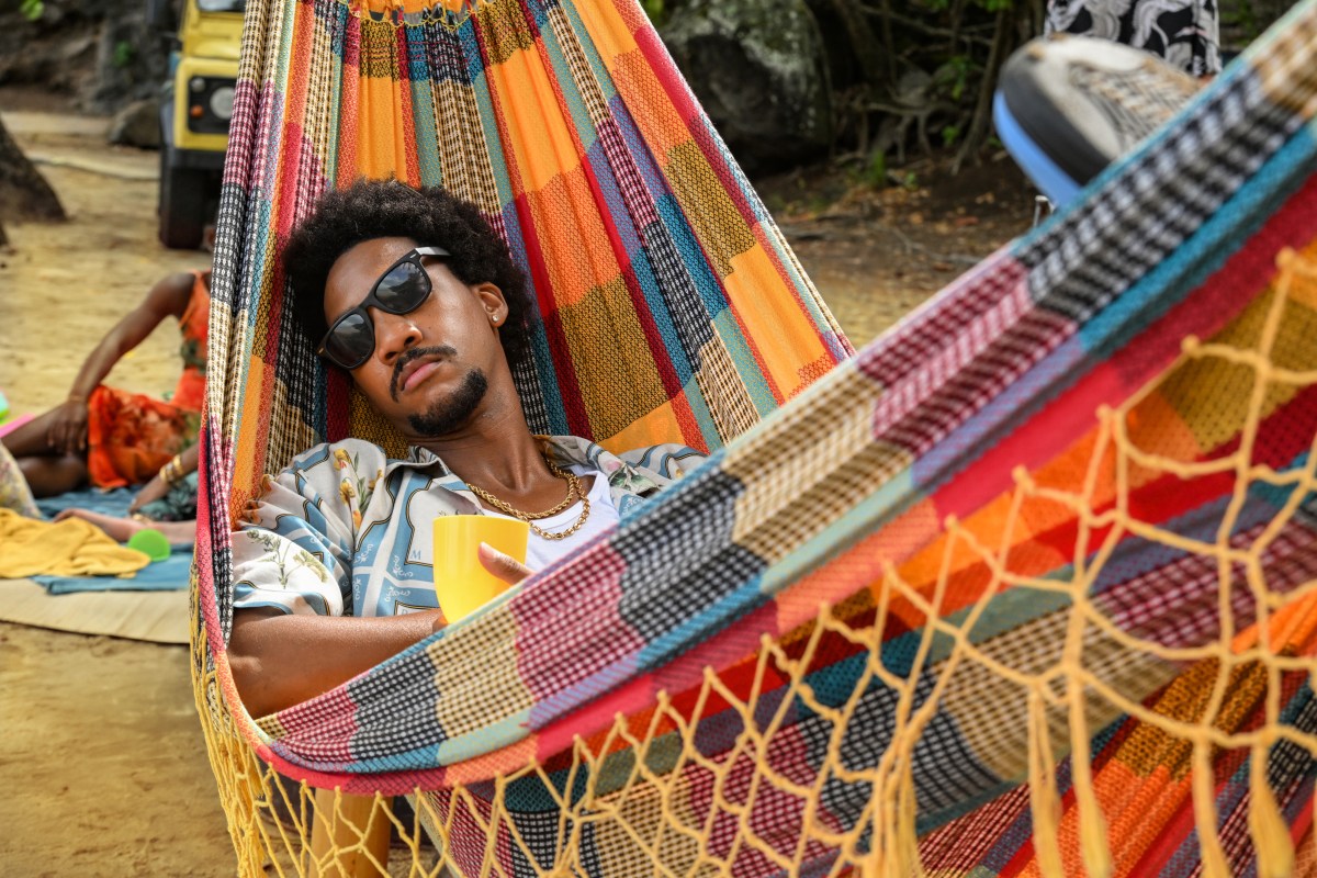 Shaquille Ali-Yebuah As Sebastian Rose In Death In Paradise S15. Image: Britbox.