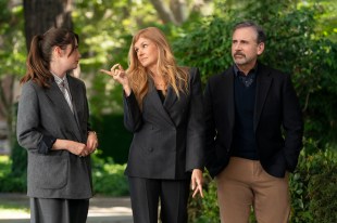 Charly Clive, Connie Britton and Steve Carell star in Rooser. Image: HBO Max.