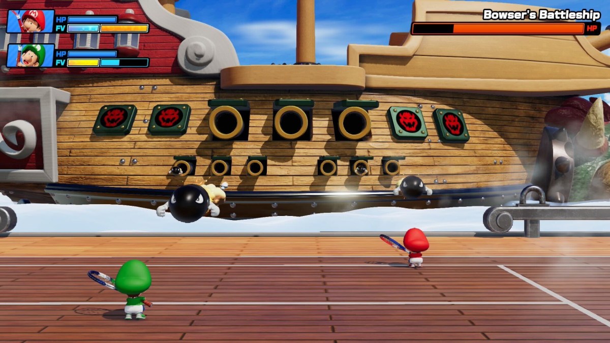 Mario Tennis Fever Airship Gameplay