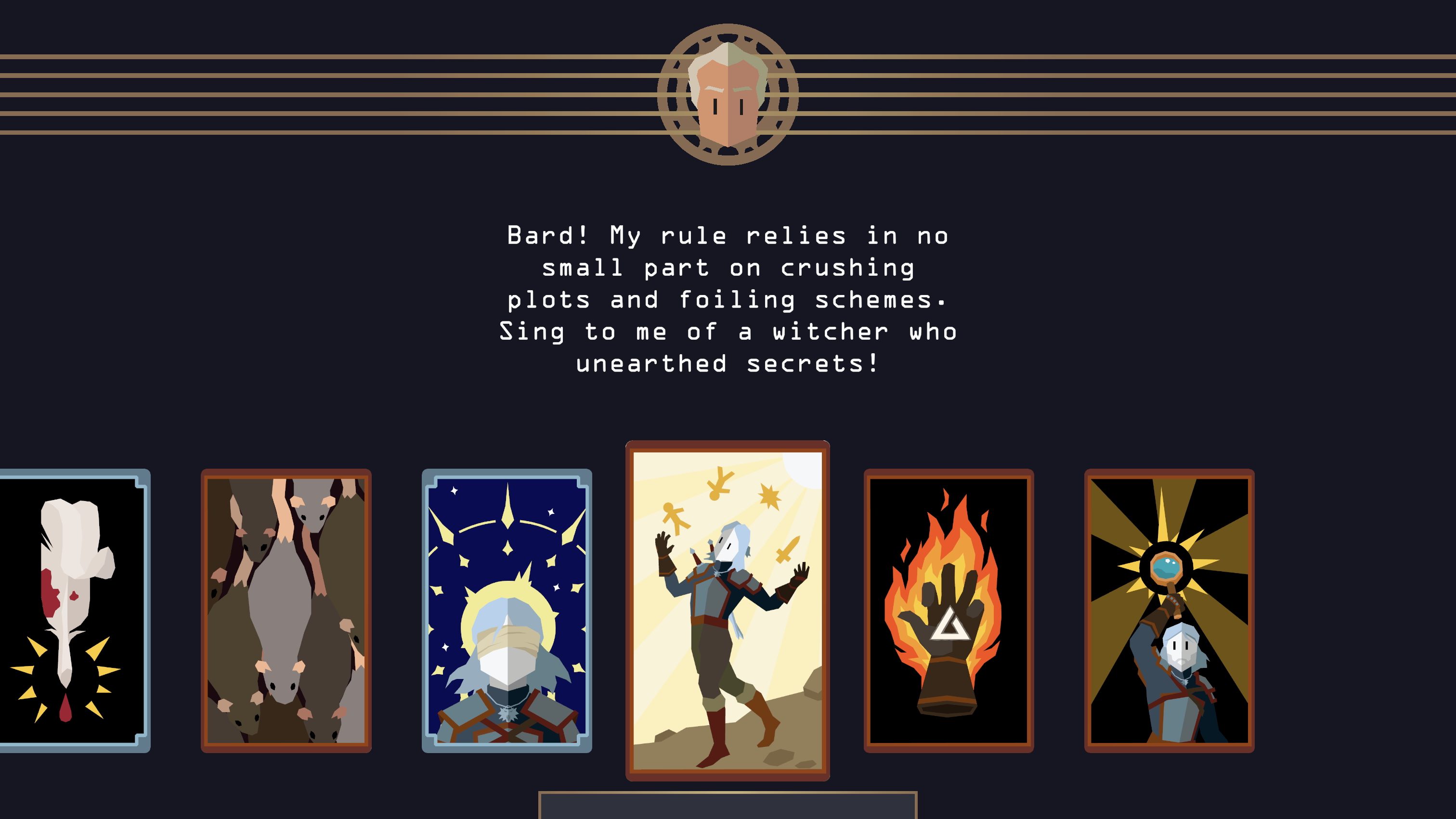 Reigns: The Witcher. Screenshot: Screenhub.