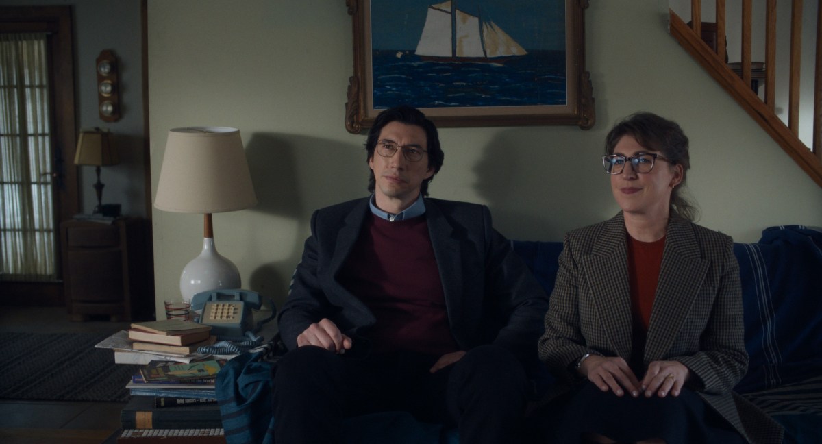 Adam Driver As Jeff And Mayim Bialik As Emily In Father Mother Sister Brother. Photo: Frederick Elmes.