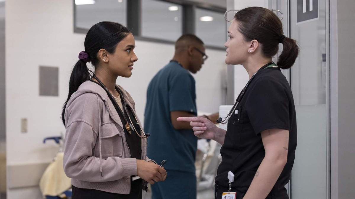 Shabana Azeez (Left) In The Pitt. Image: Hbo Max. 