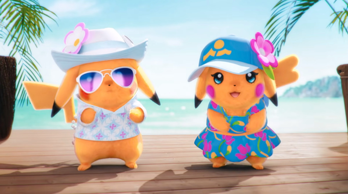 Pokémon Winds / Pokémon Waves. Image: Game Freak / The Pokemon Company. pikachu